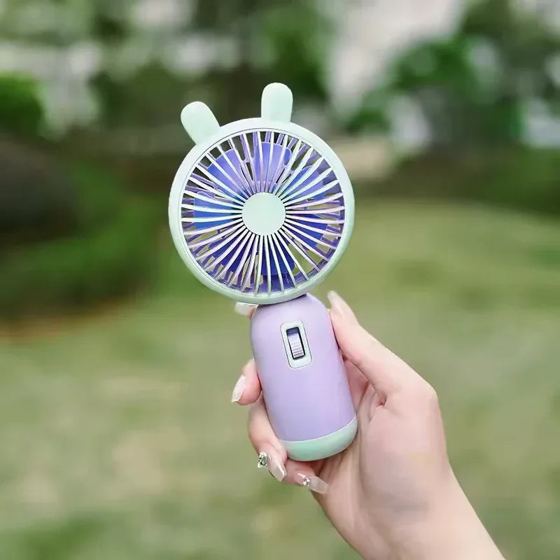 Mini Handheld Fan – Portable USB Rechargeable 3-Speed Cooling