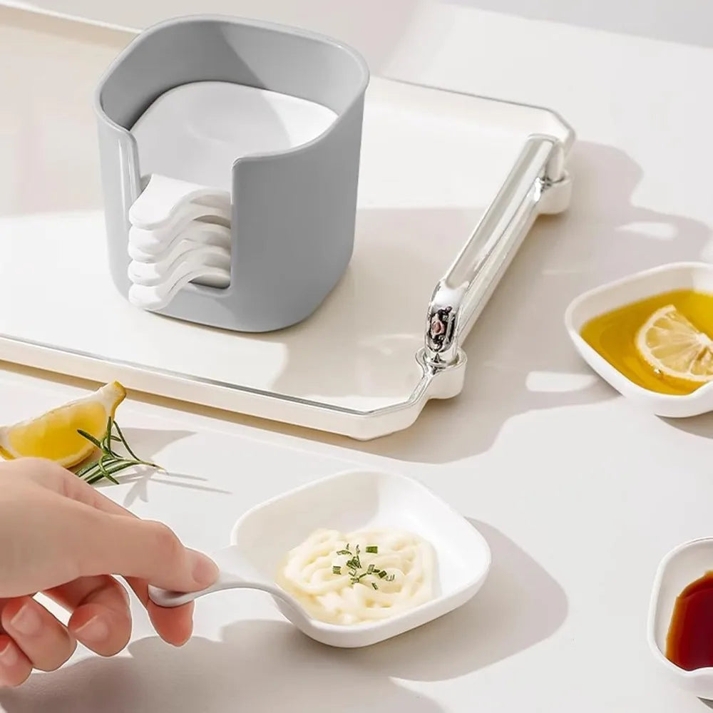 6-Pack Stackable Dipping Bowls with Easy-Grip Handles