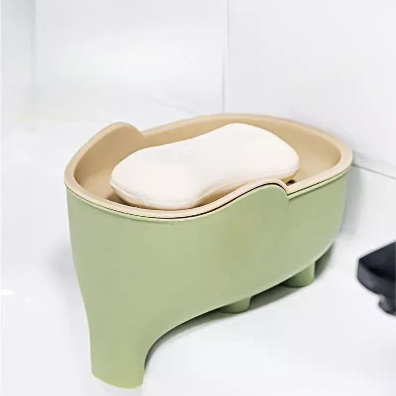Double-Layer Elephant Soap Box – Bathroom Organizer