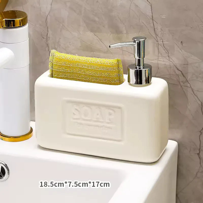 Elegant Ceramic Soap Dispenser Set for Modern Bathrooms