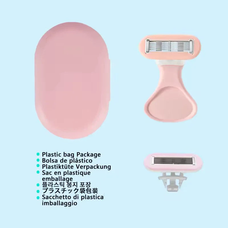 6-Blade Women’s Razor with Replaceable Heads & Travel Box