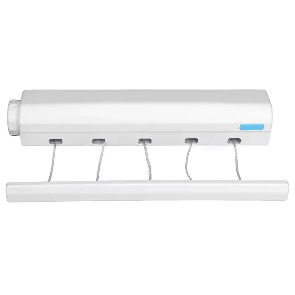 Wall Mounted Retractable Clothesline – 4 Line Laundry Drying Rack