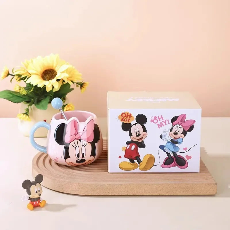 Premium Cartoon Character Mug Set – 450ml Kids Water Cups (Random Color/Each)