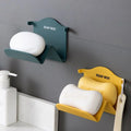Punch-Free Wall Mounted Soap Box – Drainable Holder