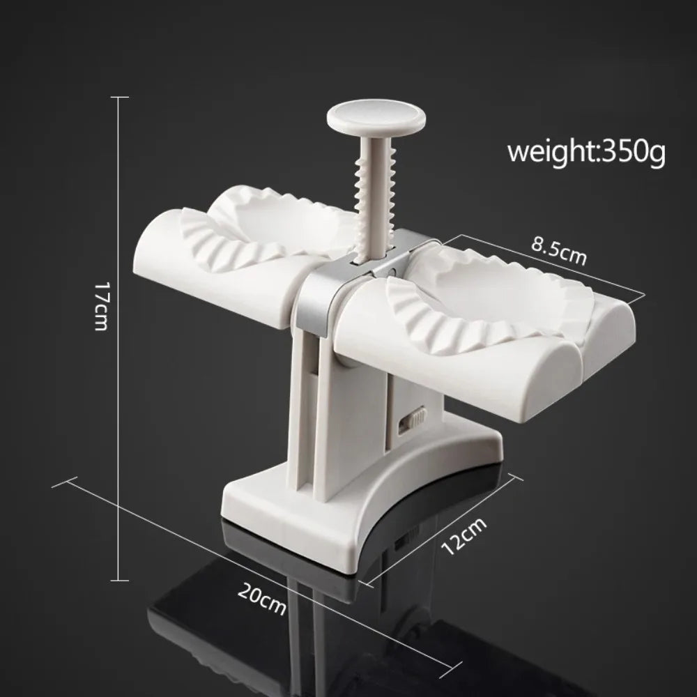 Automatic Double-Head Dumpling Machine - Easy-Press Wonton & Pie Mold