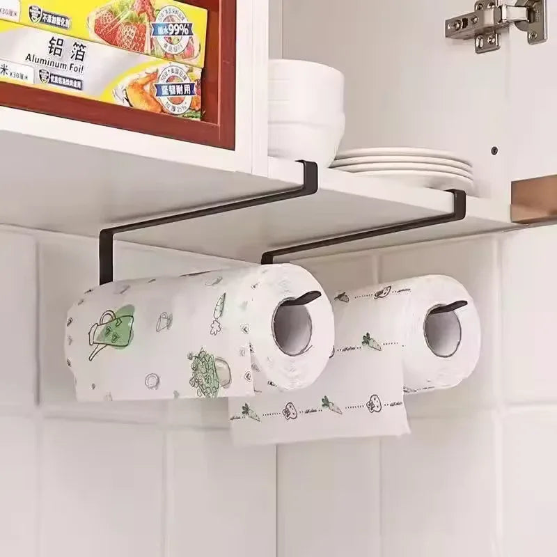 Wall Mounted Paper Roll Holder – Bathroom & Kitchen Organizer