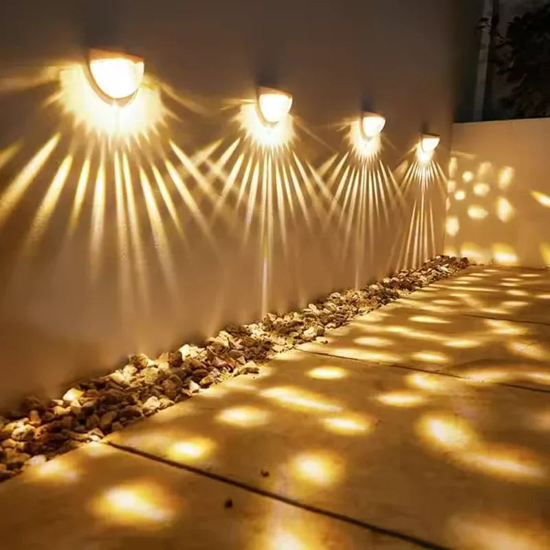 6 LED Solar Fence Lights – Pack of 4 Waterproof Outdoor Lamps
