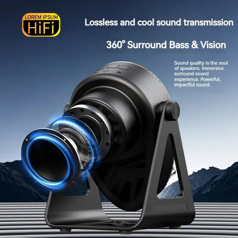 Wireless Fast Charging Speaker - Bluetooth 5.3 Phone Holder with RGB Lights