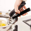 High-Quality Black Clip Kitchen Bowl Picker Tongs (Small)