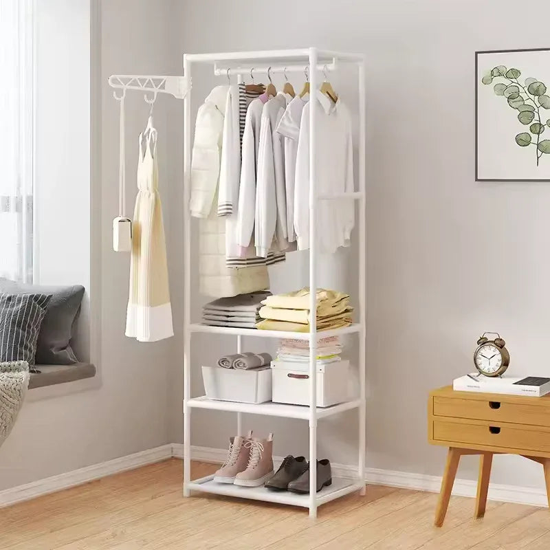Hanger Stand & Coat Rack – Portable Clothes Organizer with Shelf