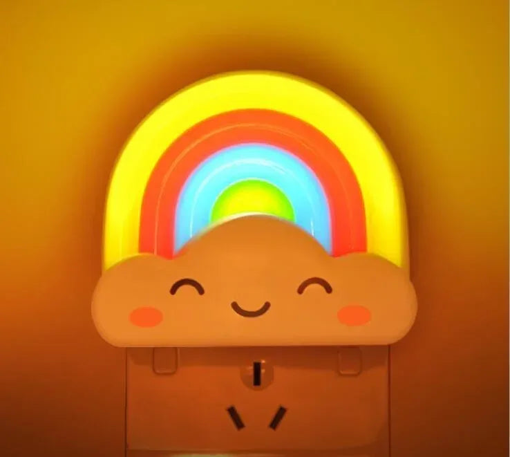 Rainbow Night Light – Colorful LED Bedside Lamp for Kids & Home Decor