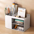Pen holder office desktop storage box, large capacity student stationery sorting box, desk storage shelf
