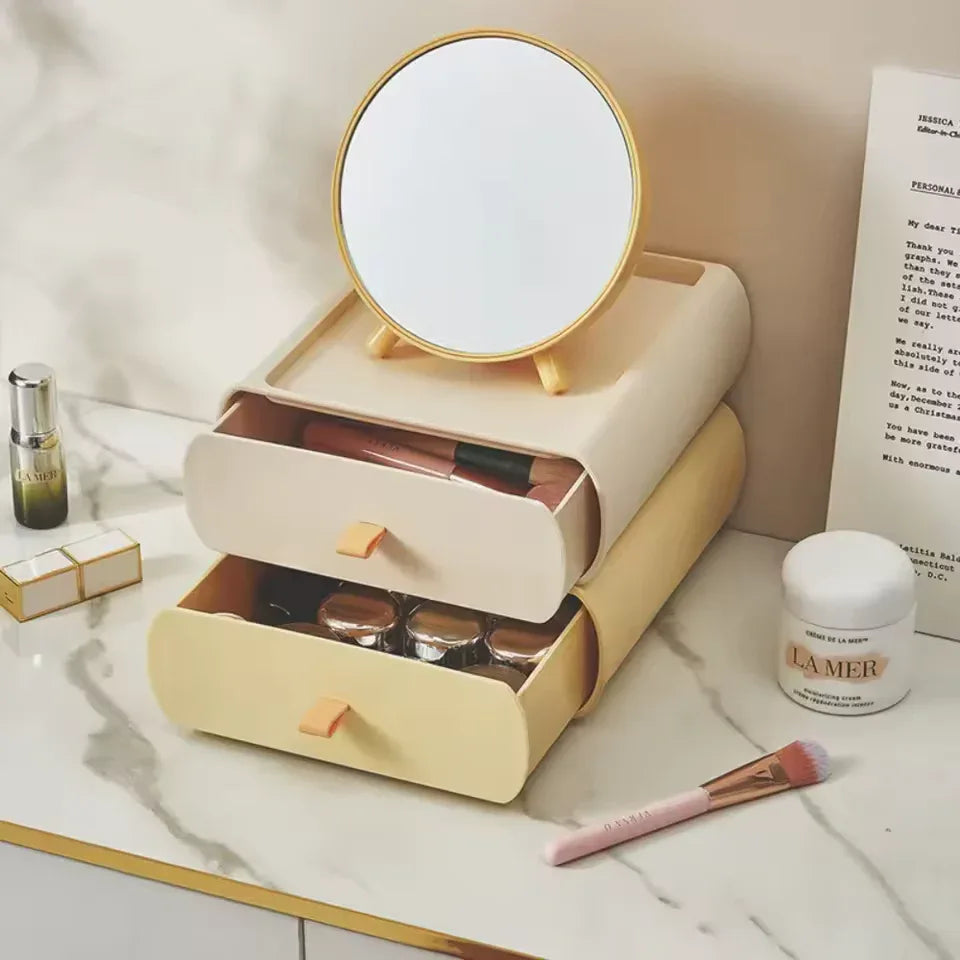 Stackable Makeup Organizer with Drawers – Vanity Storage (each Stack)