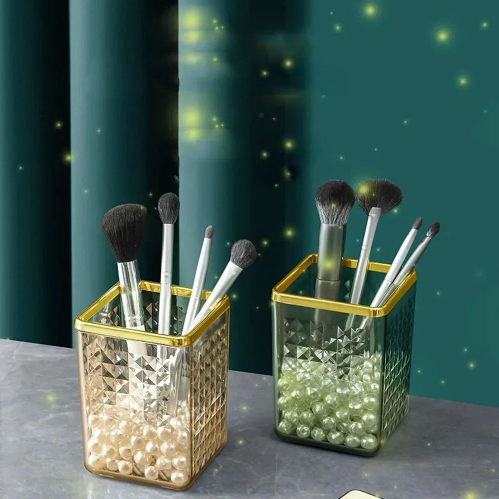 Makeup Brush Storage Box – Cosmetic & Lipstick Organizer