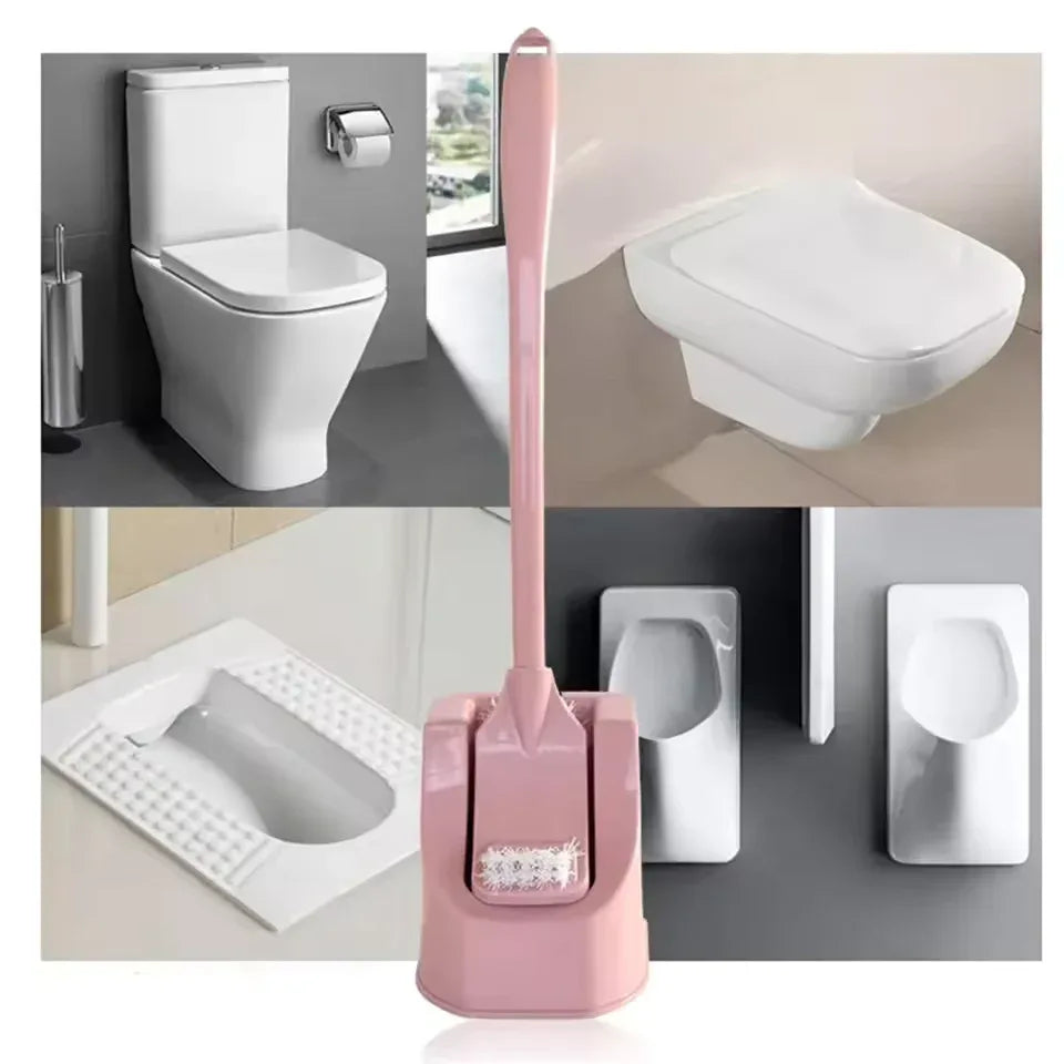 Long Handle Toilet Brush with Holder – Deep Clean Tool