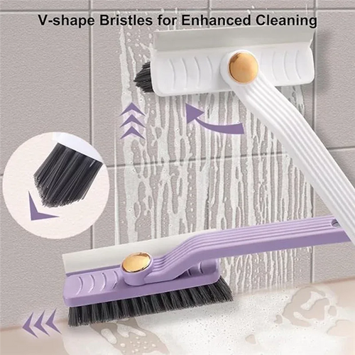 360° Multi-Function Rotating Crevice Cleaning Brush – Hard-Bristled Space Cleaner