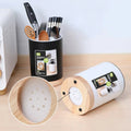 Rotatable 3-Grid Kitchen Utensil Holder – Drainer & Storage (Each)