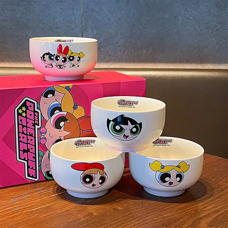 Powerpuff Girls 3-Piece Ceramic Bowl Set – Gift Box