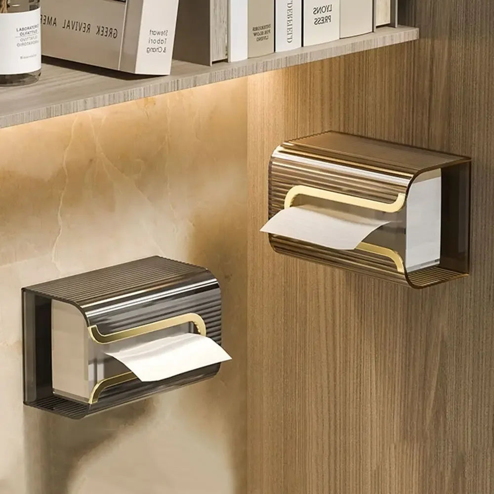 Wall-Mounted Clear Tissue Box – Sleek & Space-Saving Design