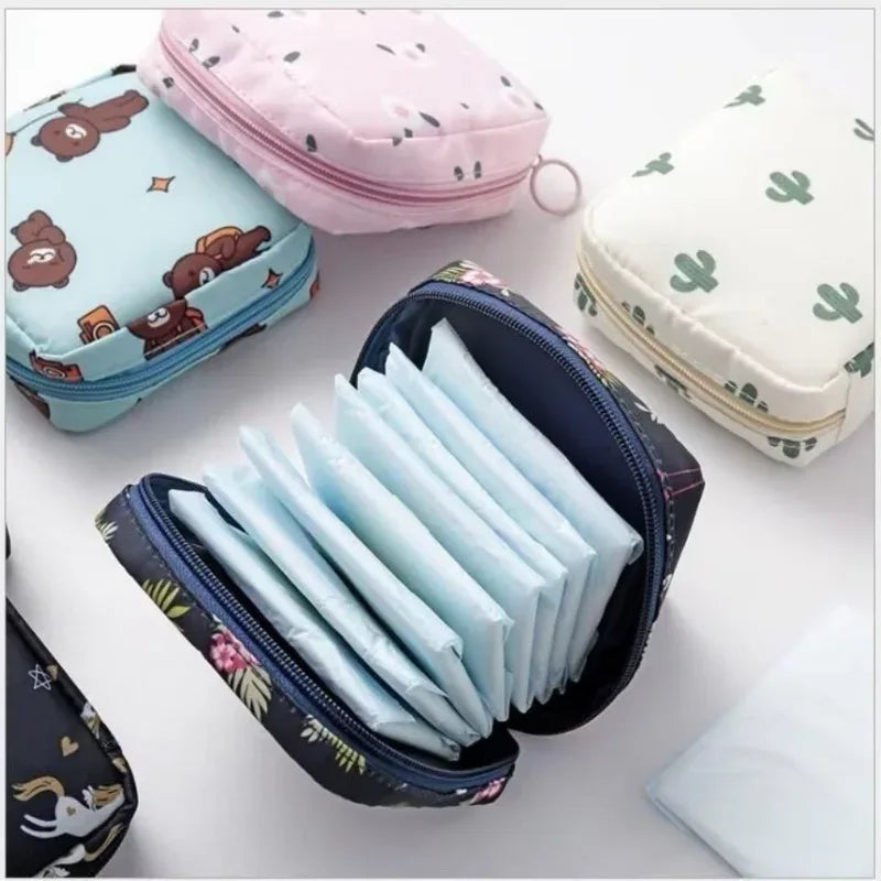 Women’s Tampon & Sanitary Pad Organizer Bag (Random)