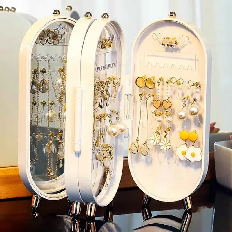 Jewelry Storage Box Earrings Jewelry Rack Earrings Necklace Box Household Cleaning Display Rack Artifact Jewelry Packaking