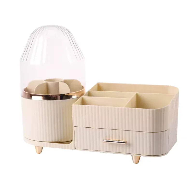 360° Rotating Cosmetic Storage Box – Makeup Organizer Stand