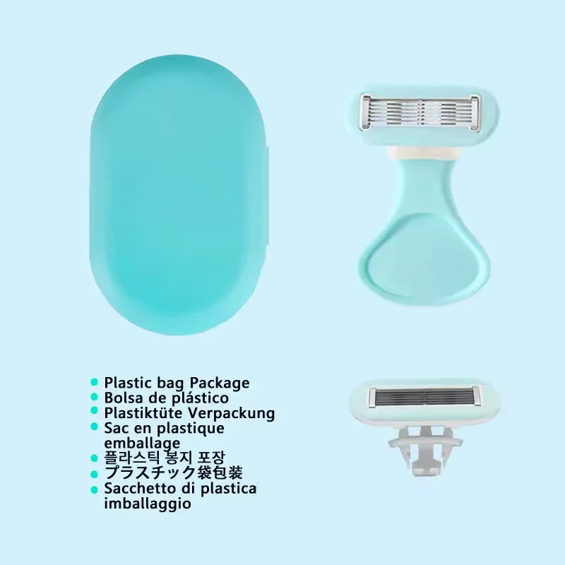 6-Blade Women’s Razor with Replaceable Heads & Travel Box