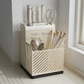 Kitchen Cutlery Holder – Utensil Organizer with Drain Tube
