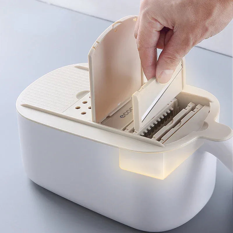 Multifunctional Vegetable Slicer & Cutter with Adjustable Blades