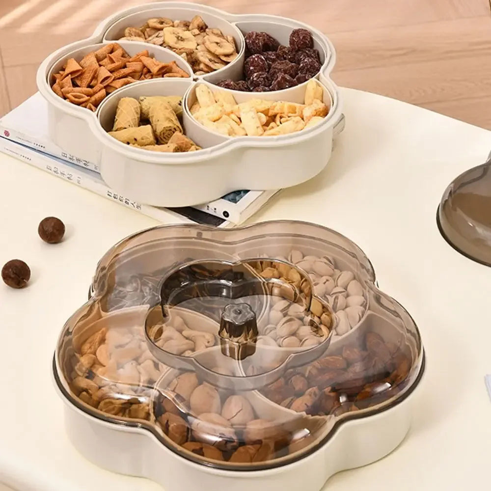Luxury Divided Snack Serving Tray with Lids