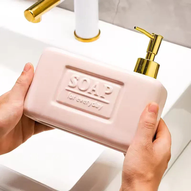 Elegant Ceramic Soap Dispenser Set for Modern Bathrooms
