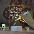 LED Message Note Board Night Light – USB With Marker