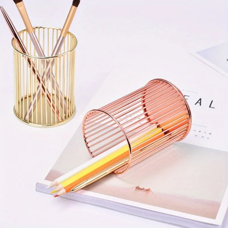 Iron Brush Holder – Wall Mounted Makeup Organizer