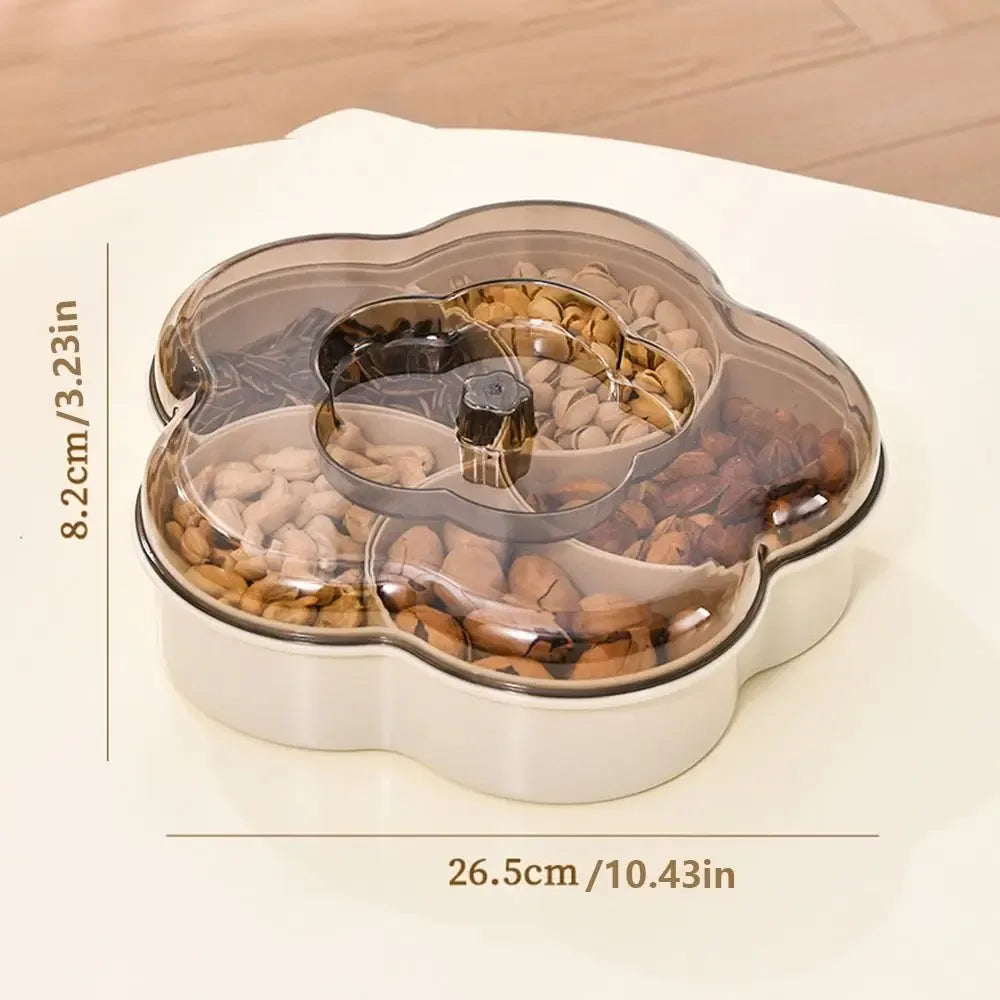 Luxury Divided Snack Serving Tray with Lids