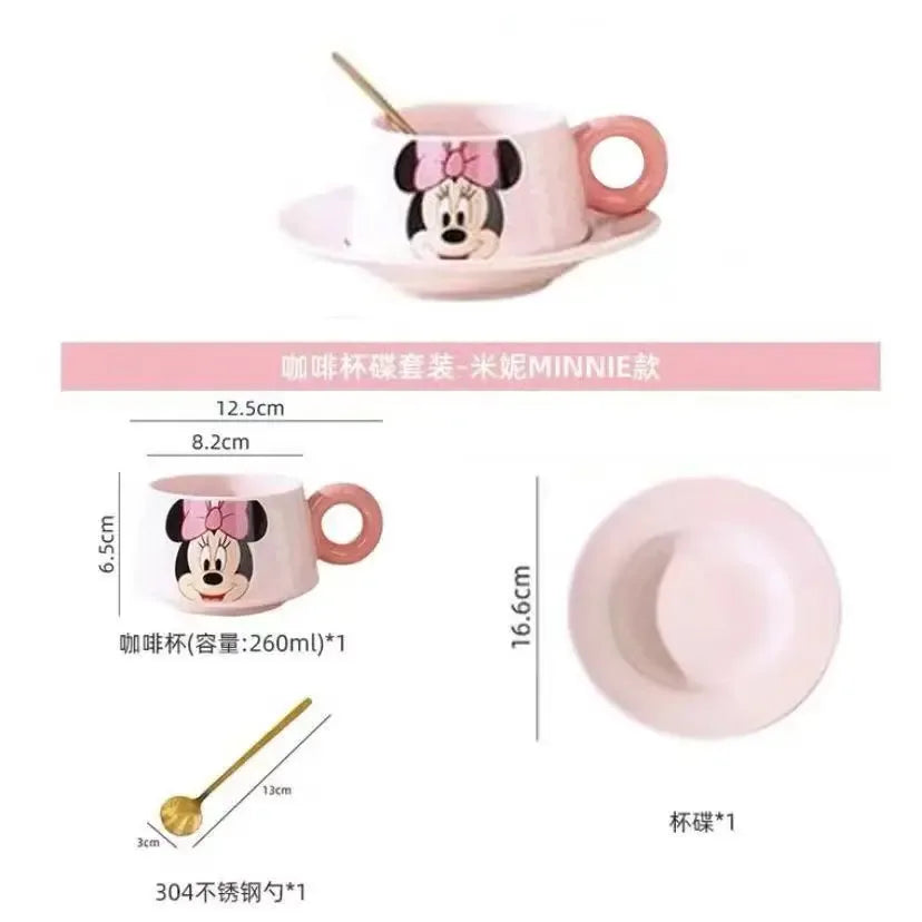 Disney Mickey Mouse Ceramic Coffee Cup & Saucer Set (Each)