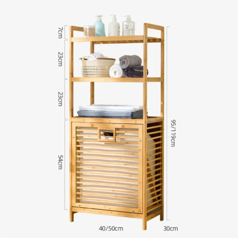 Wood Vine Weaving Laundry Basket – Large Capacity (Single Layer)