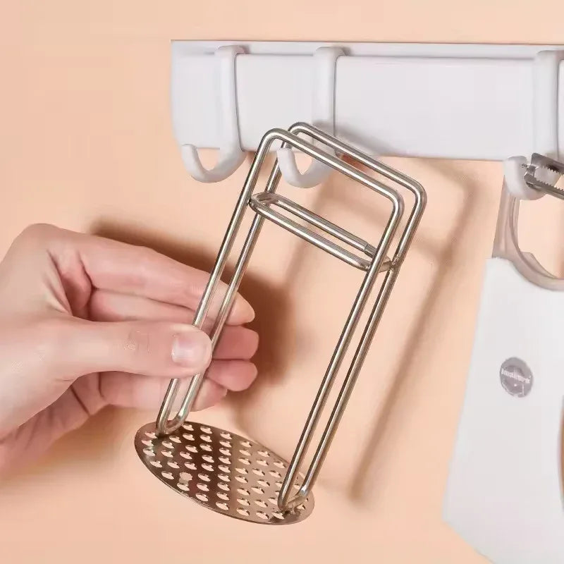 Stainless Steel Potato Masher – Manual Baby Food Press