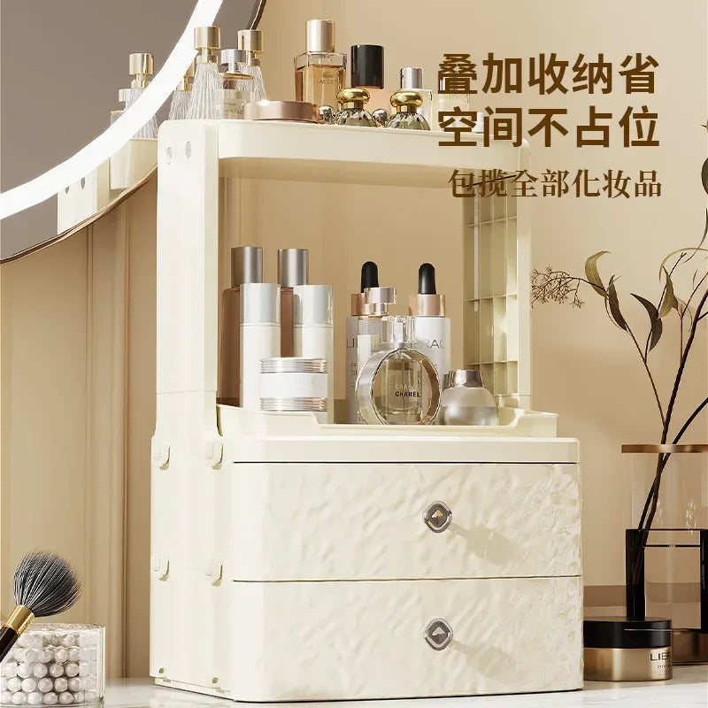 Cosmetics Storage Box – Multifunctional Dressing Table Organizer