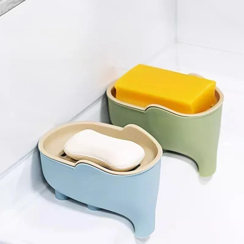 Double-Layer Elephant Soap Box – Bathroom Organizer