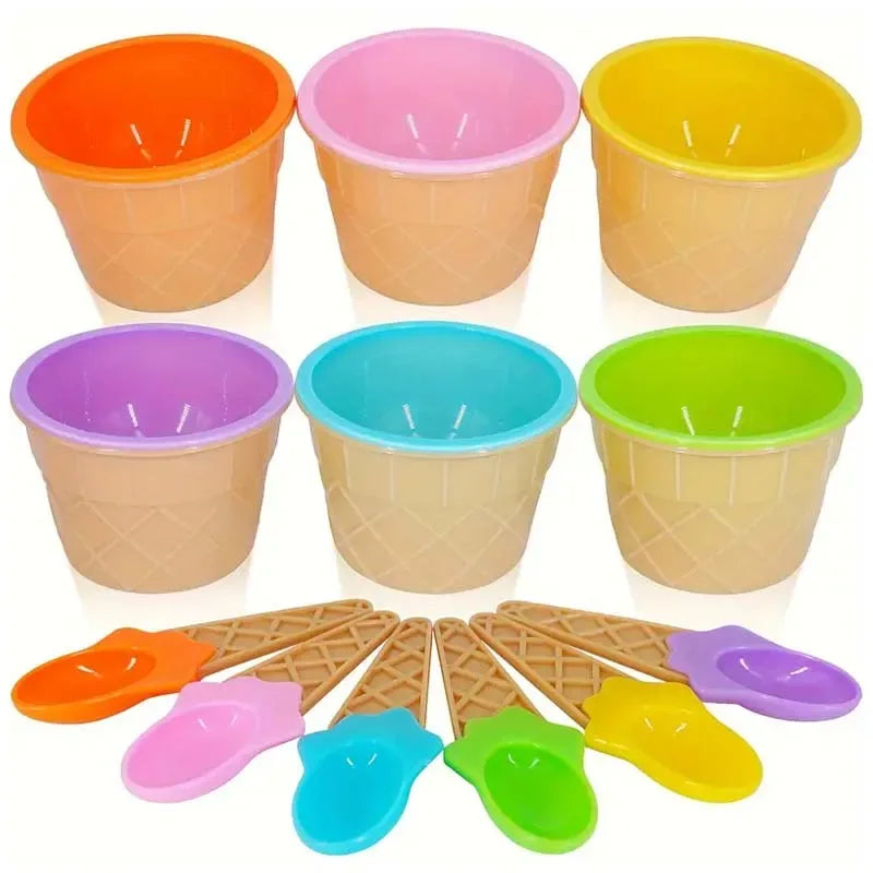 Ice Cream Cup with Spoon – Dessert Serving Bowl