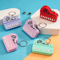 Piano Music Keychain – Mini Keyboard Design Gift (Random Color)