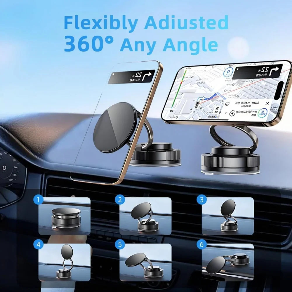 360° Magnetic Phone Holder – Strong Grip Stand