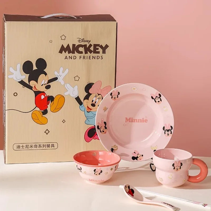 Disney Minnie Mouse Kids 5-Piece Dinner Set with Gift Box