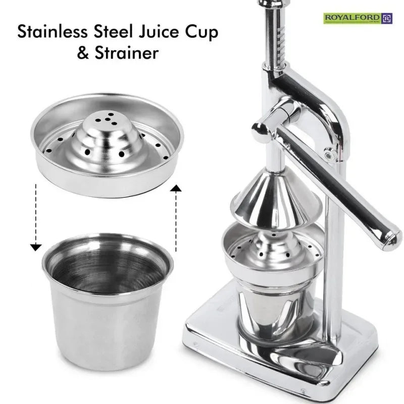 Stainless Steel Citrus Juicer – Heavy Duty Manual