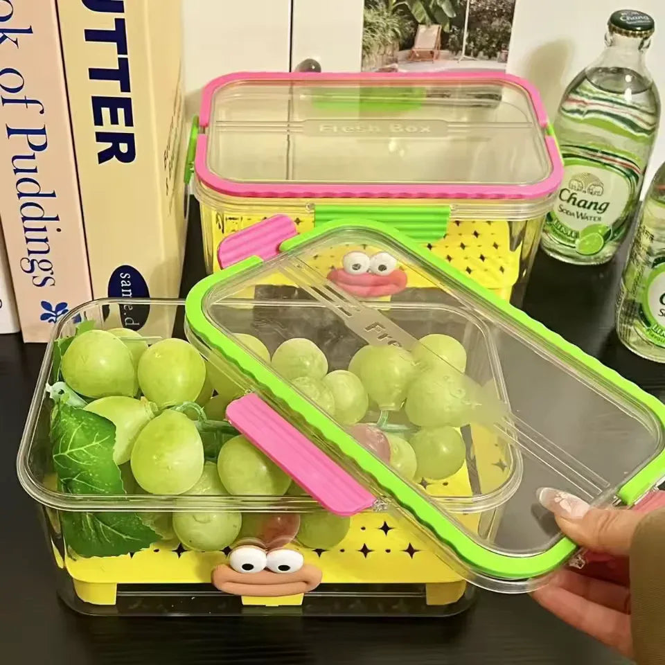 Acrylic Fridge Storage Container with Lid