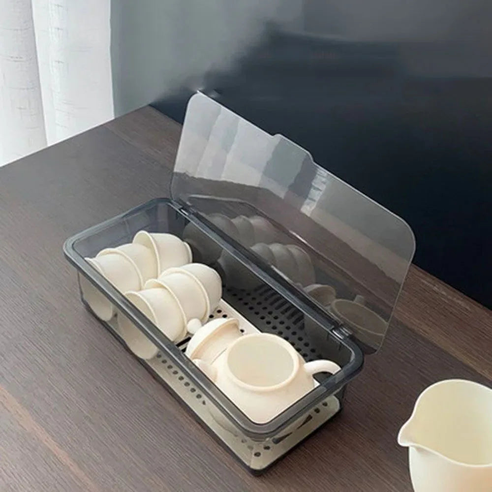Acrylic Transparent Spoon Box – Cutlery Storage Organizer