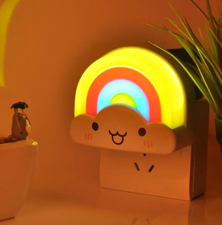 Rainbow Night Light – Colorful LED Bedside Lamp for Kids & Home Decor