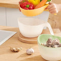 Double Layer Fruit Washing Basket & Rice Strainer