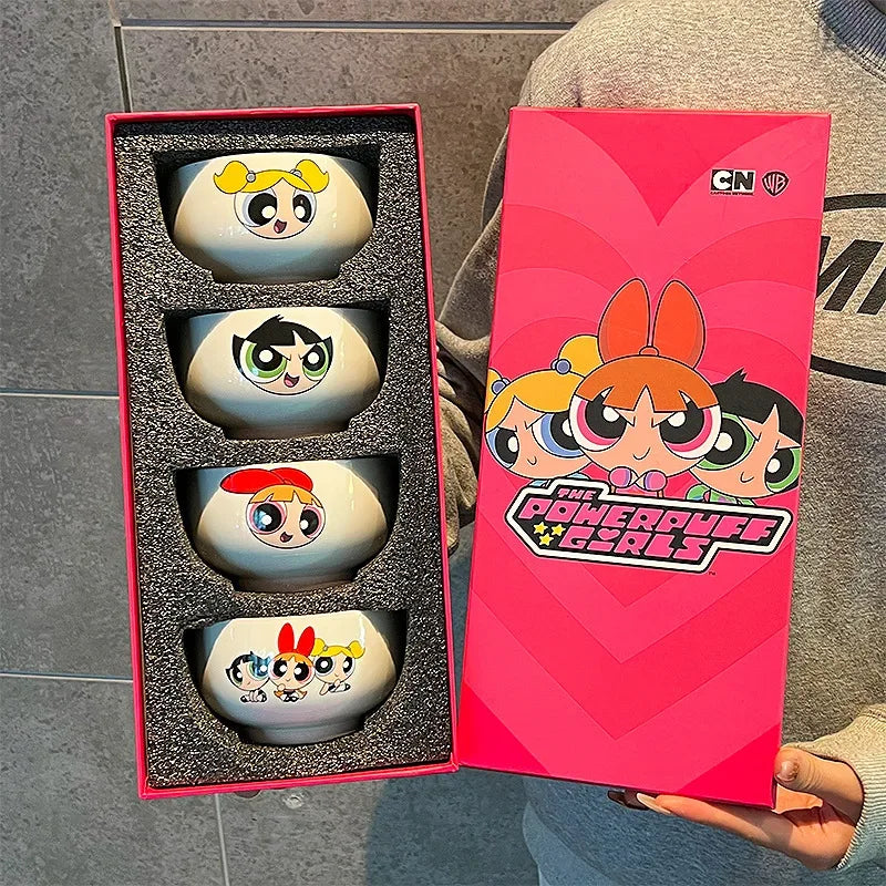 Powerpuff Girls 3-Piece Ceramic Bowl Set – Gift Box