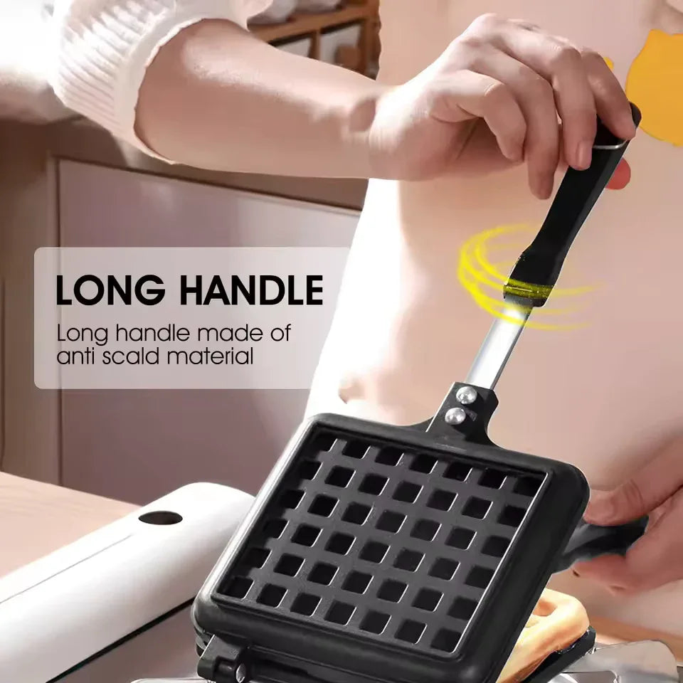 Portable Waffle Maker – Quick Heating Non-Stick Breakfast Iron